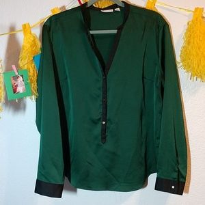 Green blouse
